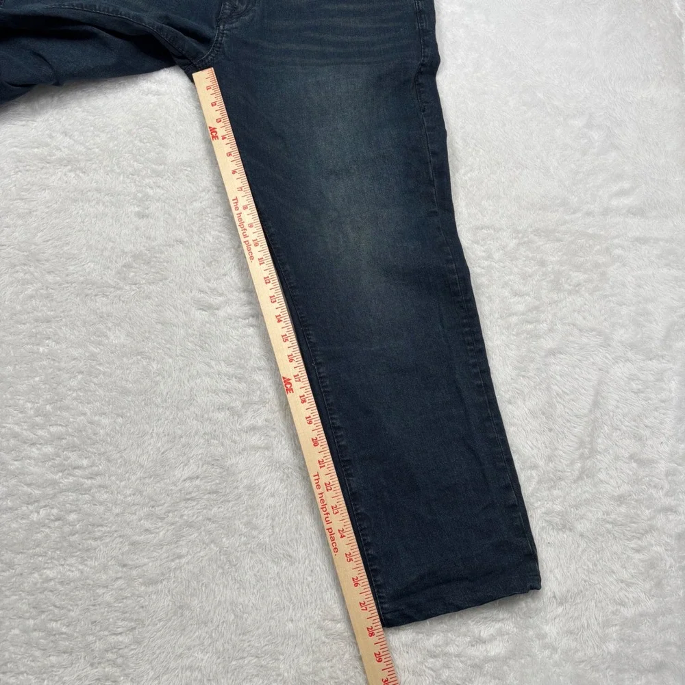 True Religion Jeans Geno‎ Relaxed Slim Mens 40x28 Dark Wash Big T Flap Pocket